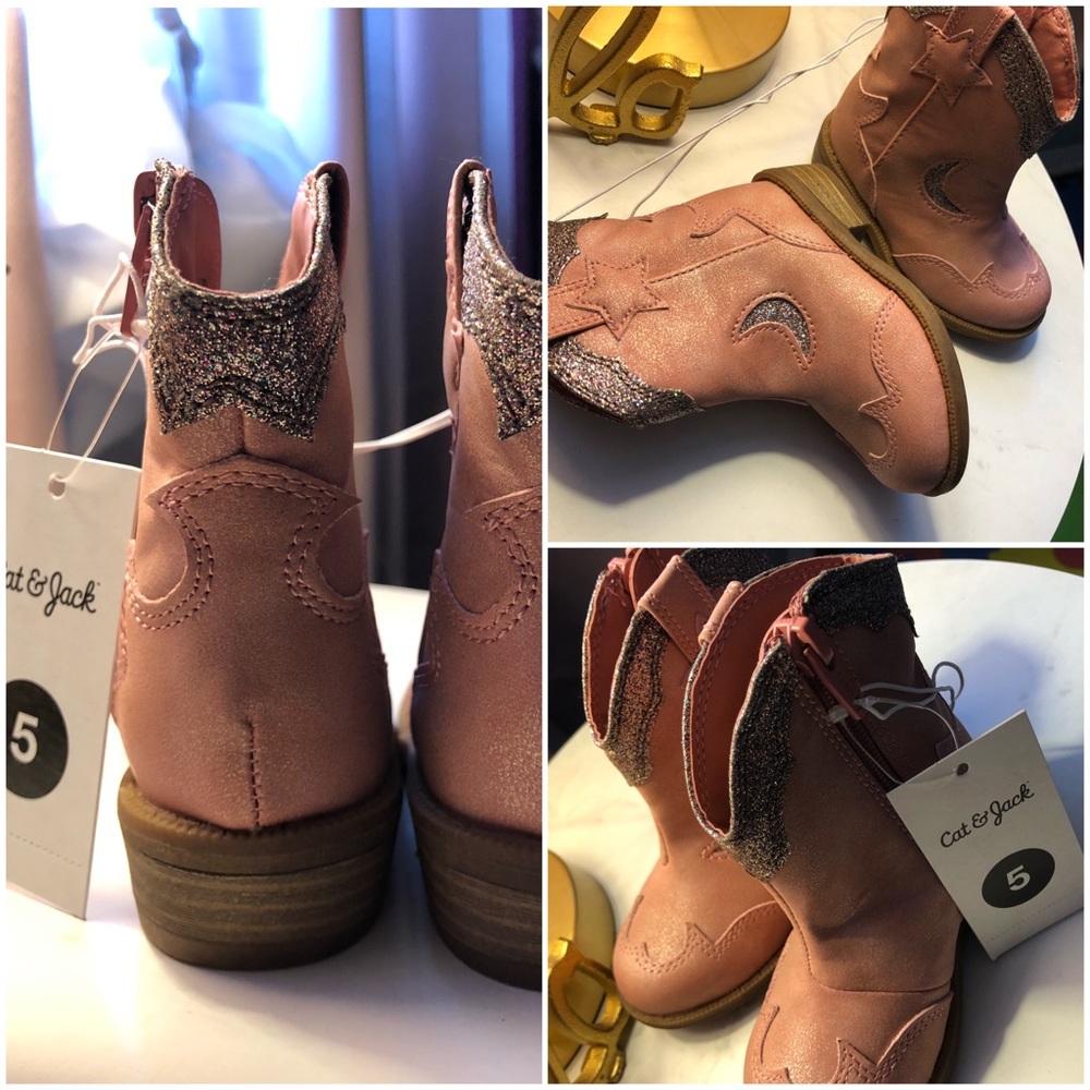 Toddler Cat & Jack Pink/Isabella Cowboy Boots